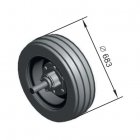 Tired wheel PCH-4,5 RZZ.137.05.000