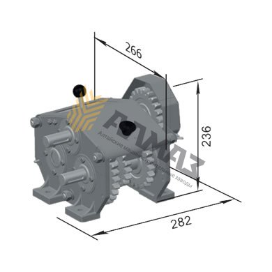 Assembled gear mechanism 108.00.2020A-03