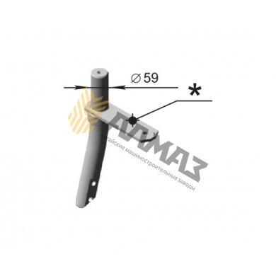 Cutter stilt (59 mm) 4х4 01.021.00.000-01