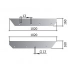 Plow share left   (1020 mm) RZZ.KGU.01.545