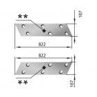 Two-side plow share left RZZ KGP 01.545V