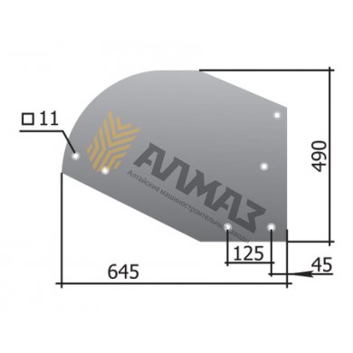 Mouldboard wing RZZ PNL.01.411