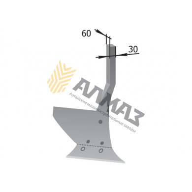 Skim coulter without holder RZZ.02.010