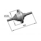 Hub with axle RZZ.39.05.100-01SB