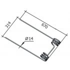 Harrow spring tooth (d=14 mm) RZZ.00.01.608 