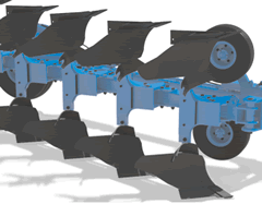 плуги легко переоборудуются в семикорпусные