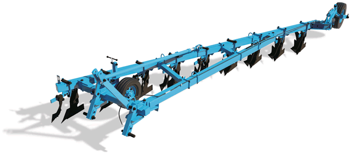 Half-mounted plow FINIST PP 9-35