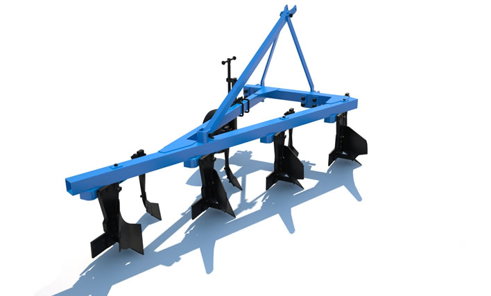 Mounted plow FINIST PLN 4-35: 3d модель
