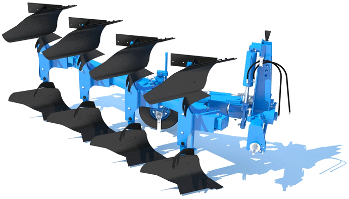 Reversible plow PERESVET PON 4